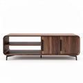 Salontafel van walnootfineer met opbergruimte 150 x 40 x 50cm